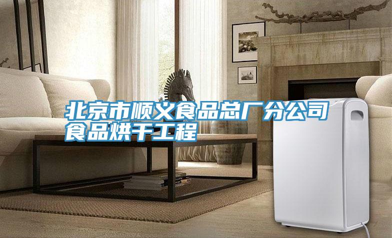 北京市順義食品總廠(chǎng)分公司食品烘干工程