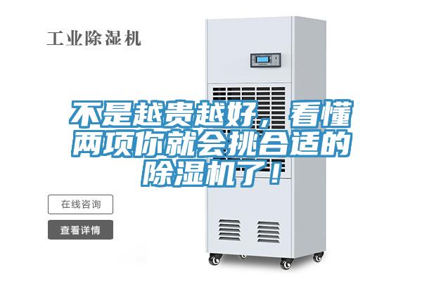 不是越貴越好，看懂兩項(xiàng)你就會挑合適的除濕機(jī)了！