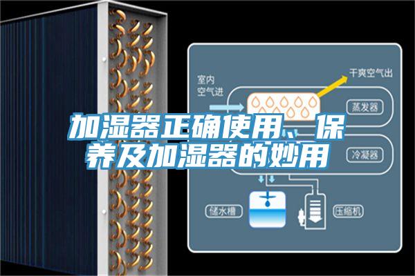 加濕器正確使用、保養(yǎng)及加濕器的妙用