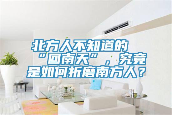北方人不知道的“回南天”，究竟是如何折磨南方人？