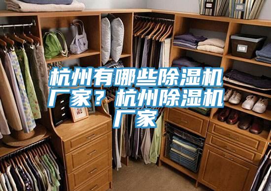 杭州有哪些除濕機(jī)廠家？杭州除濕機(jī)廠家