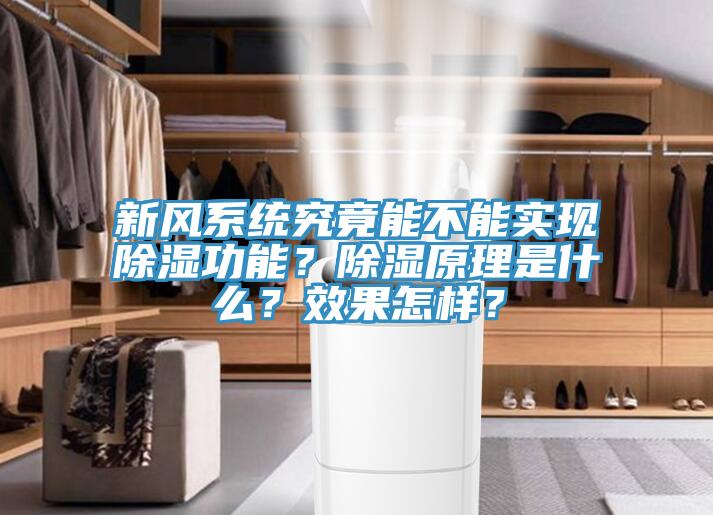 新風(fēng)系統(tǒng)究竟能不能實(shí)現(xiàn)除濕功能？除濕原理是什么？效果怎樣？