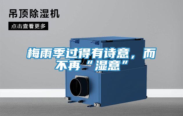 梅雨季過得有詩意，而不再“濕意”