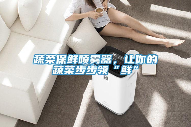 蔬菜保鮮噴霧器，讓你的蔬菜步步領“鮮”