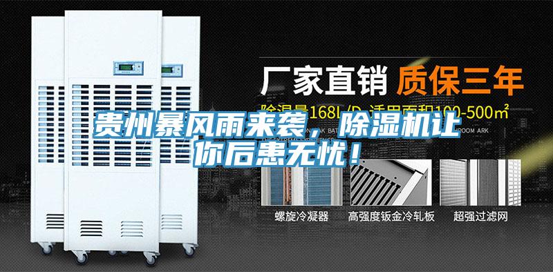 貴州暴風(fēng)雨來襲，除濕機(jī)讓你后患無憂！