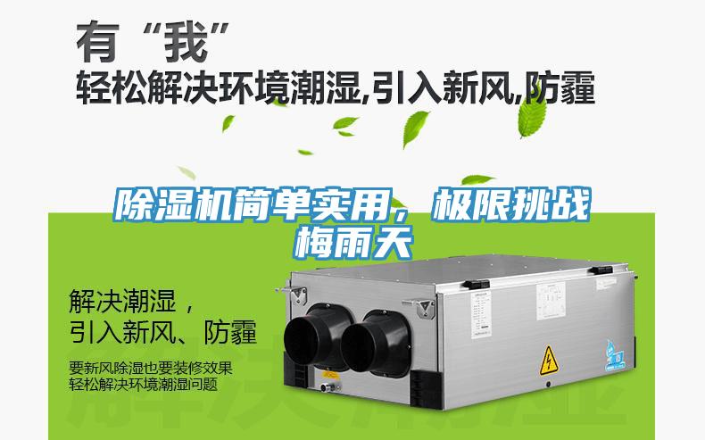 除濕機(jī)簡(jiǎn)單實(shí)用，極限挑戰(zhàn)梅雨天