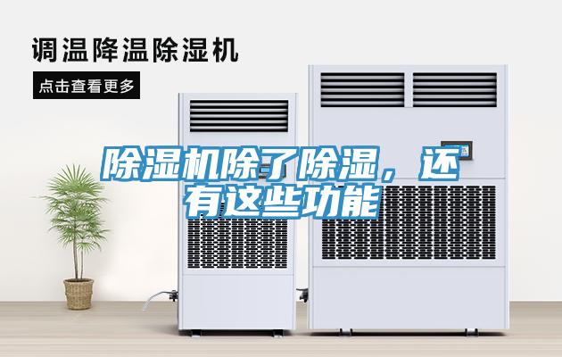 除濕機(jī)除了除濕，還有這些功能