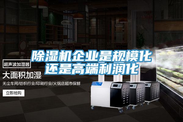 除濕機(jī)企業(yè)是規(guī)?；€是高端利潤(rùn)化