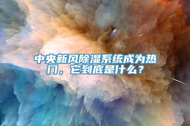 中央新風(fēng)除濕系統(tǒng)成為熱門，它到底是什么？