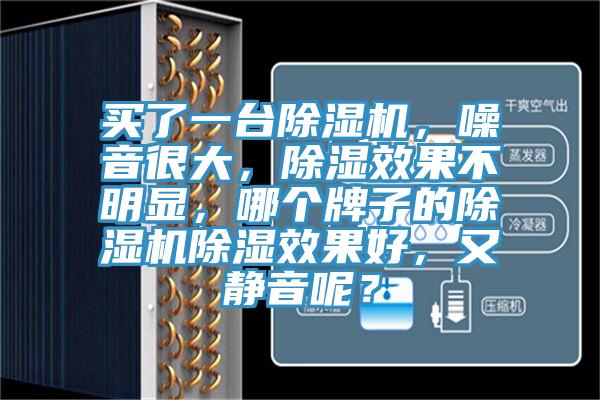 買(mǎi)了一臺(tái)除濕機(jī)，噪音很大，除濕效果不明顯，哪個(gè)牌子的除濕機(jī)除濕效果好，又靜音呢？