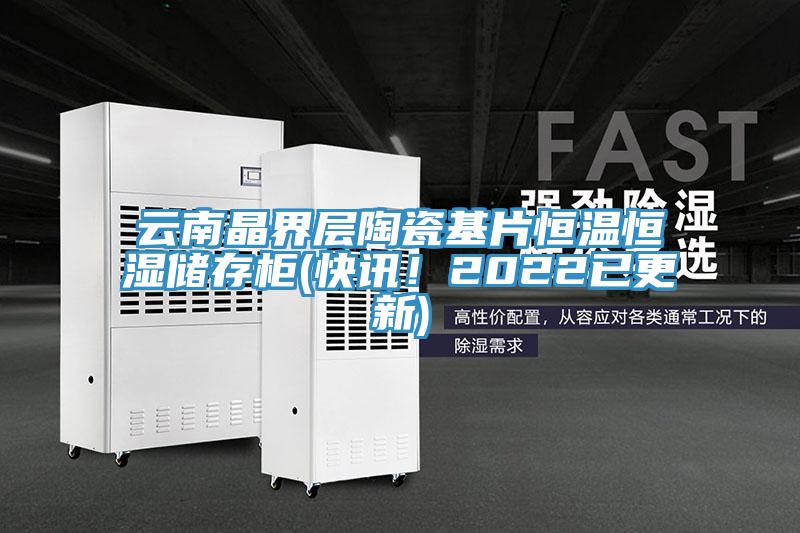 云南晶界層陶瓷基片恒溫恒濕儲(chǔ)存柜(快訊！2022已更新)