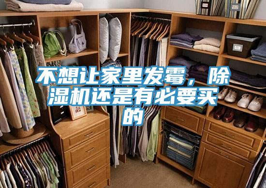 不想讓家里發(fā)霉，除濕機還是有必要買的