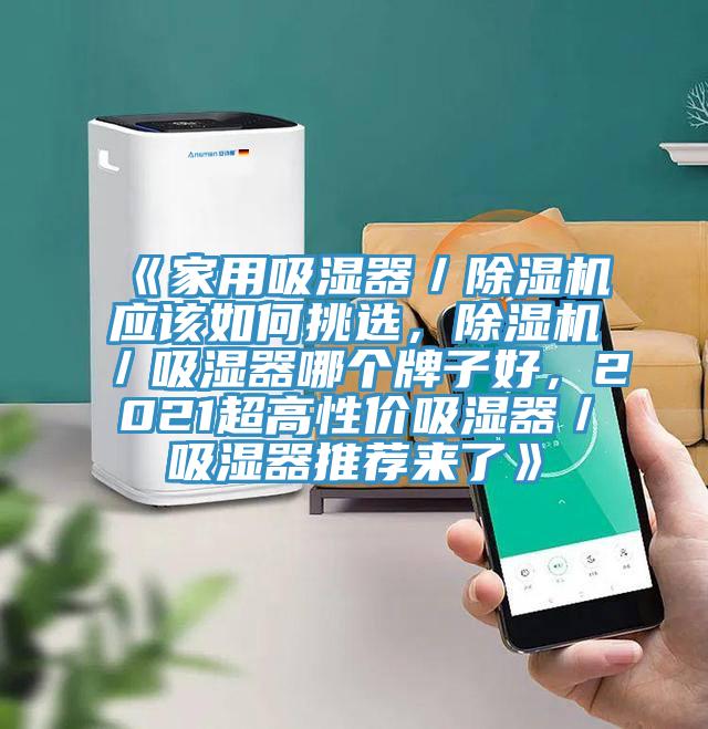 《家用吸濕器／除濕機應該如何挑選，除濕機／吸濕器哪個牌子好，2021超高性價吸濕器／吸濕器推薦來了》