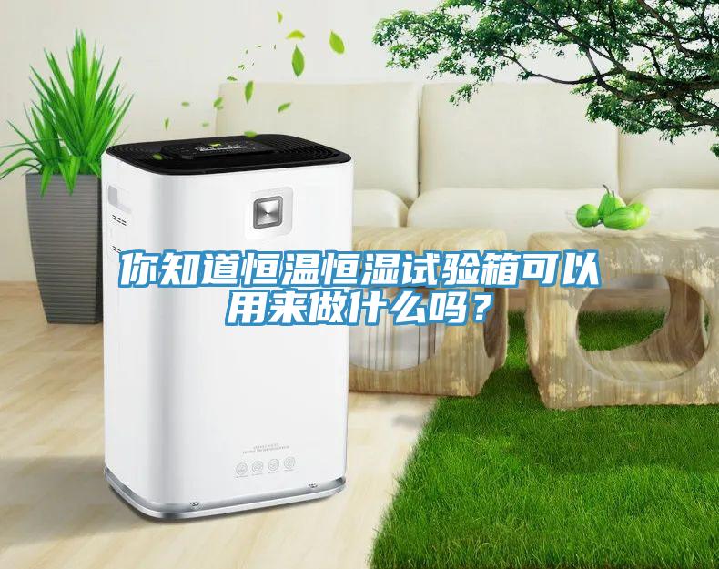 你知道恒溫恒濕試驗箱可以用來做什么嗎？