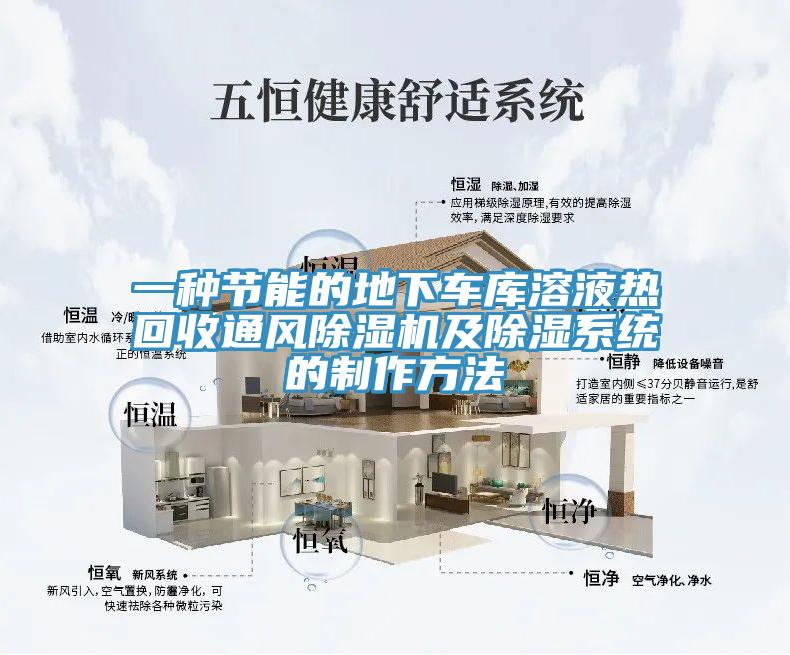 一種節(jié)能的地下車(chē)庫(kù)溶液熱回收通風(fēng)除濕機(jī)及除濕系統(tǒng)的制作方法