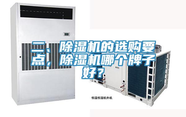 二、除濕機的選購要點，除濕機哪個牌子好？