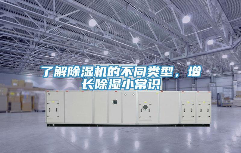 了解除濕機的不同類型，增長除濕小常識