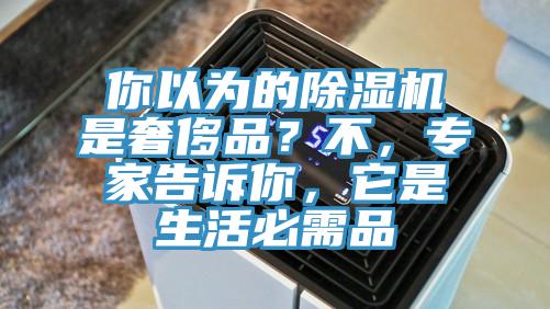 你以為的除濕機是奢侈品？不，專家告訴你，它是生活必需品