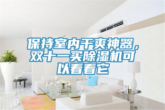 保持室內(nèi)干爽神器，雙十一買除濕機可以看看它