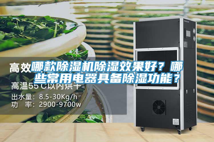 哪款除濕機除濕效果好？哪些常用電器具備除濕功能？