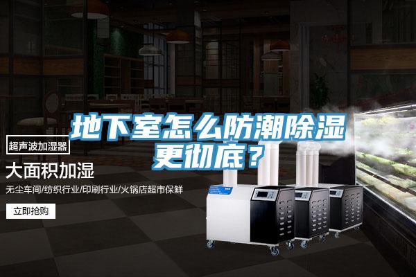 地下室怎么防潮除濕更徹底？