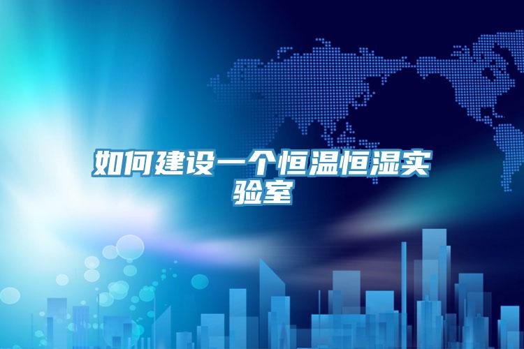 如何建設(shè)一個恒溫恒濕實(shí)驗室