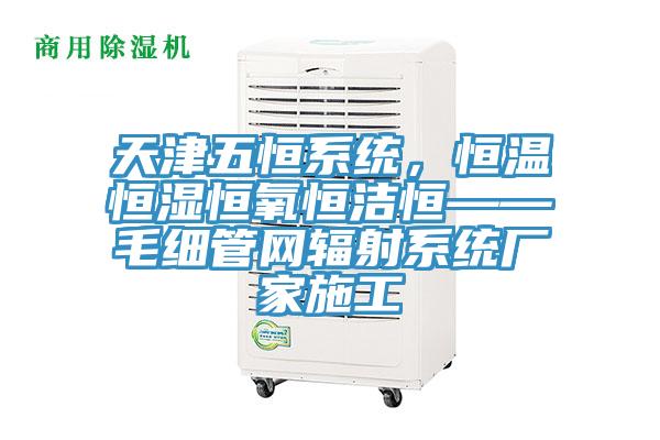 天津五恒系統(tǒng)，恒溫恒濕恒氧恒潔恒——毛細(xì)管網(wǎng)輻射系統(tǒng)廠家施工
