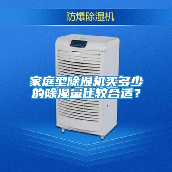 家庭型除濕機買多少的除濕量比較合適？
