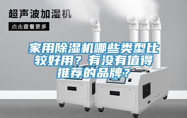 家用除濕機哪些類型比較好用？有沒有值得推薦的品牌？