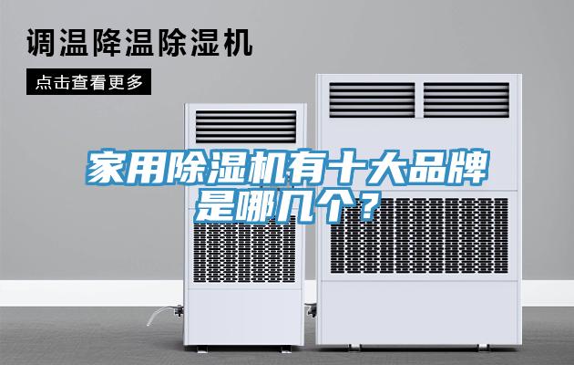 家用除濕機有十大品牌是哪幾個？