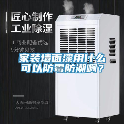 家裝墻面漆用什么可以防霉防潮啊？