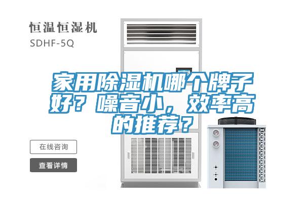 家用除濕機(jī)哪個(gè)牌子好？噪音小，效率高的推薦？