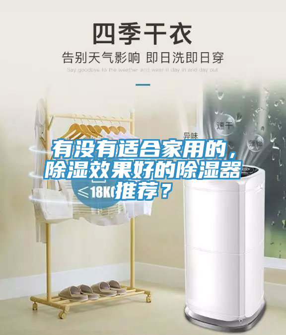 有沒有適合家用的，除濕效果好的除濕器推薦？