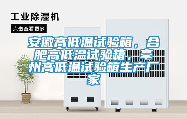 安徽高低溫試驗(yàn)箱，合肥高低溫試驗(yàn)箱，毫州高低溫試驗(yàn)箱生產(chǎn)廠家