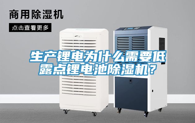 生產(chǎn)鋰電為什么需要低露點鋰電池除濕機(jī)？