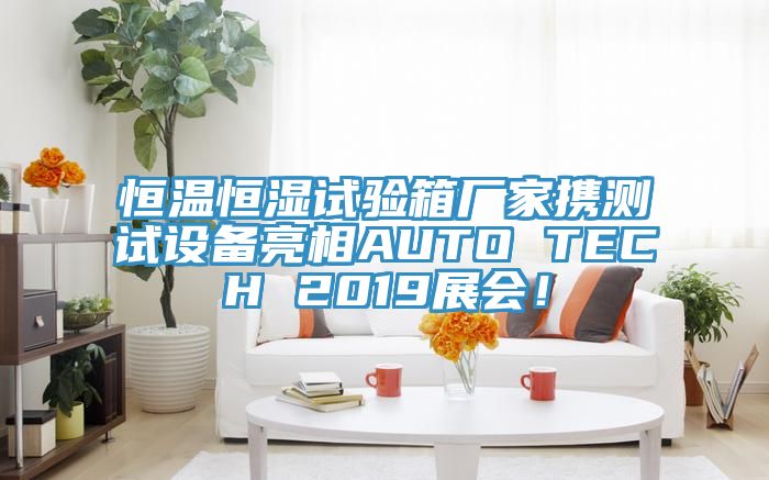恒溫恒濕試驗(yàn)箱廠家攜測試設(shè)備亮相AUTO TECH 2019展會(huì)！