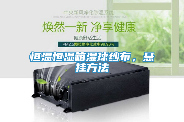 恒溫恒濕箱濕球紗布，懸掛方法
