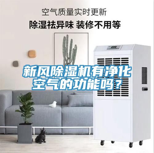 新風(fēng)除濕機有凈化空氣的功能嗎？