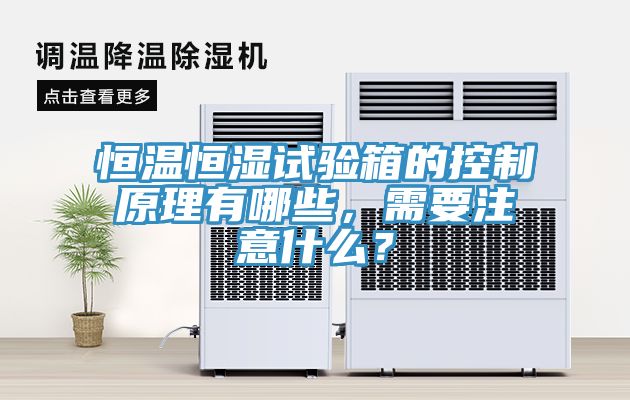 恒溫恒濕試驗箱的控制原理有哪些，需要注意什么？