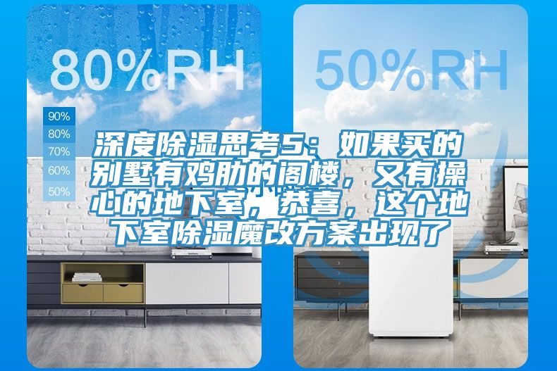 深度除濕思考5：如果買的別墅有雞肋的閣樓，又有操心的地下室，恭喜，這個地下室除濕魔改方案出現(xiàn)了
