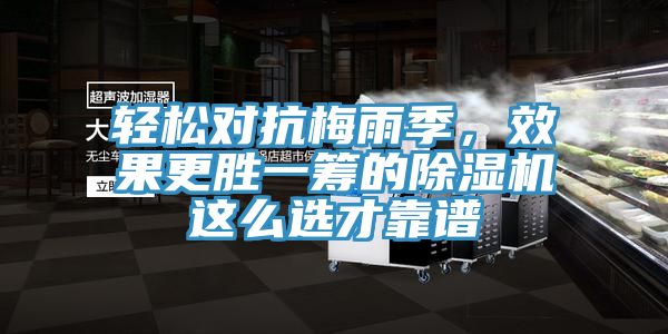 輕松對(duì)抗梅雨季，效果更勝一籌的除濕機(jī)這么選才靠譜