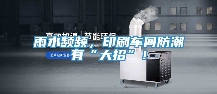 雨水頻頻，印刷車間防潮有“大招”！
