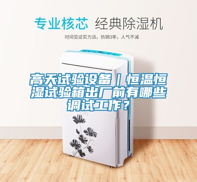 高天試驗設(shè)備｜恒溫恒濕試驗箱出廠前有哪些調(diào)試工作？